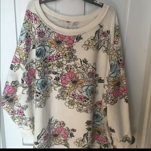 Free People Oversized Long Sweatshirt L like XL